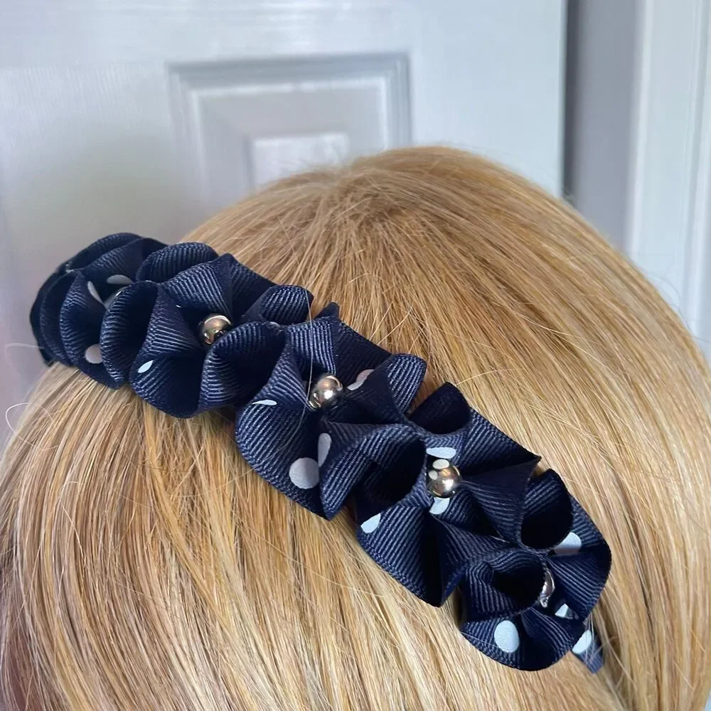 New Headband & band with decorative flowers set for girls